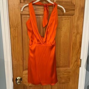 Amanda uprichard orange mini dress